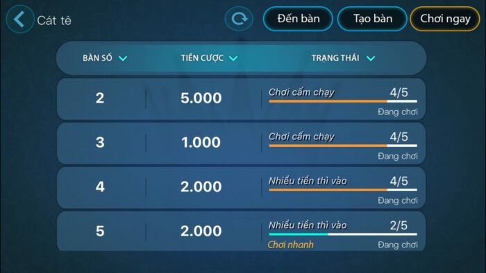 Các kỹ thuật đánh bài Catte online trên điện thoại